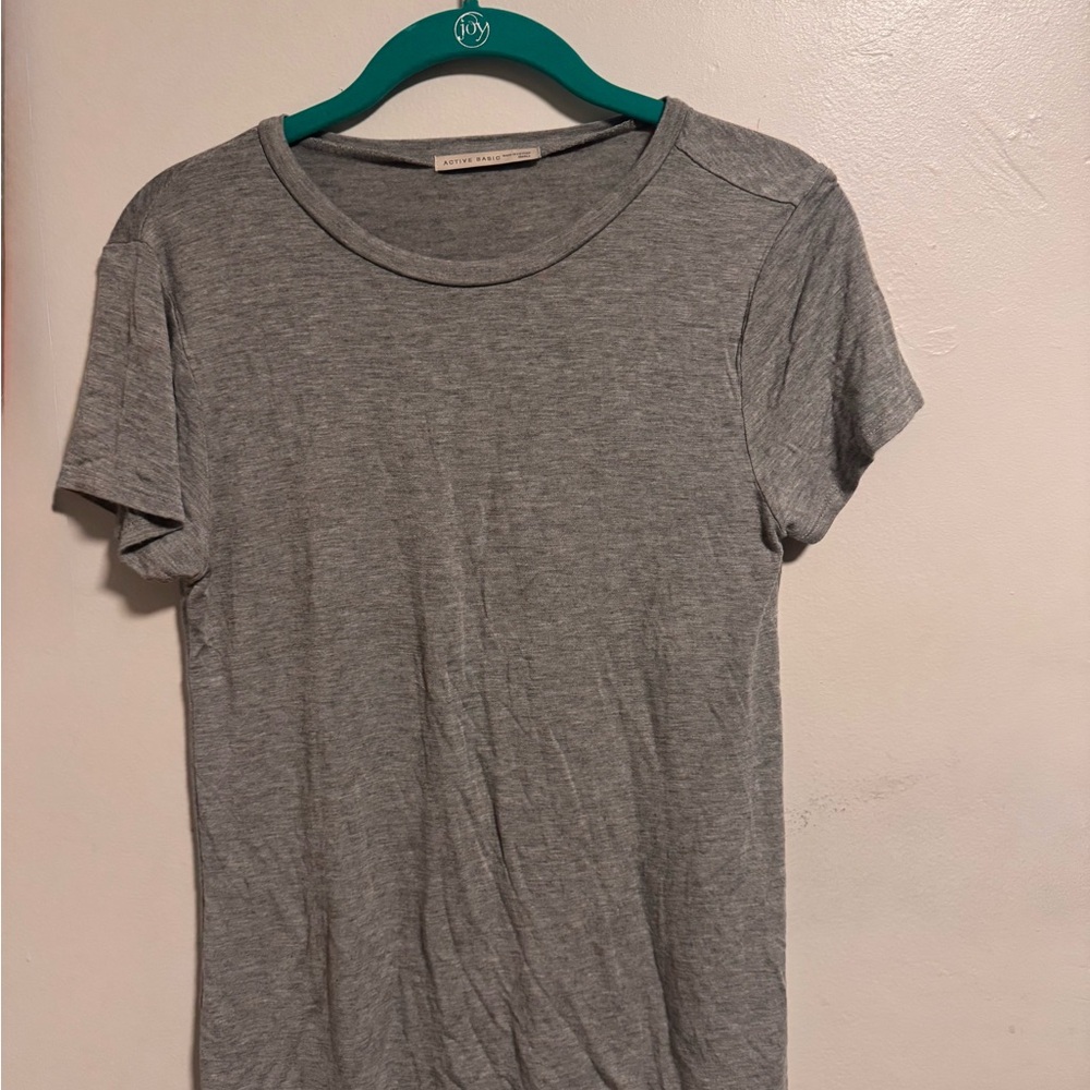 Active Basic Heather Gray Women's Short Sleeve Tee